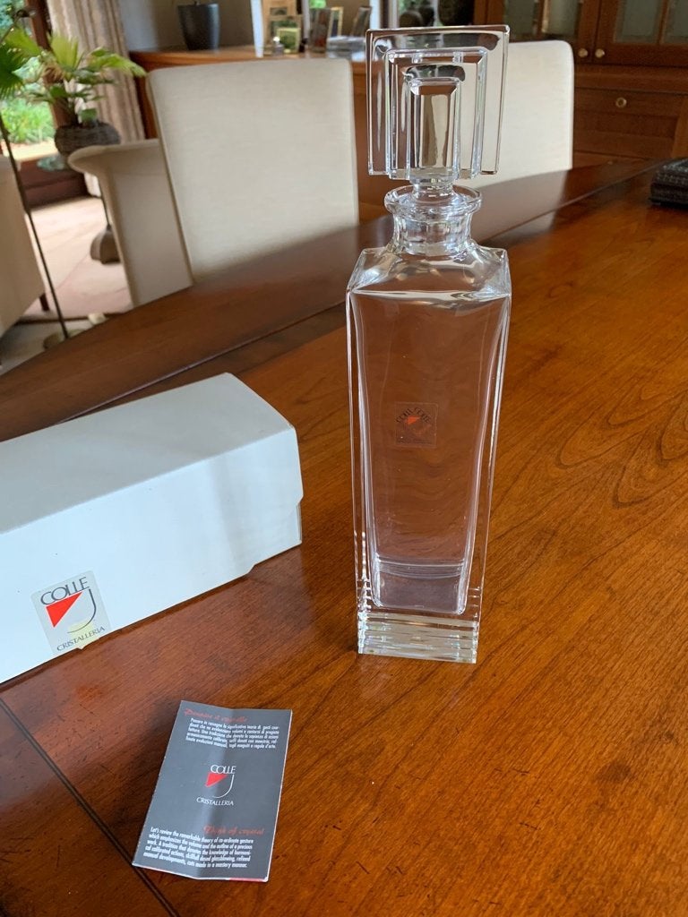 Colle crystal - kristallen karaf / decanteer fles, Ophalen of Verzenden