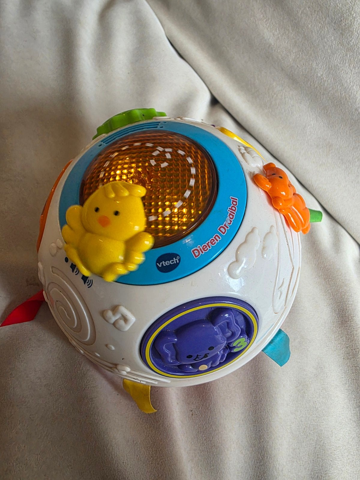 VTech Dieren Draaibal - Interactief Speelgoed voor Baby's, Ophalen of Verzenden, Zo goed als nieuw, 6 maanden tot 2 jaar