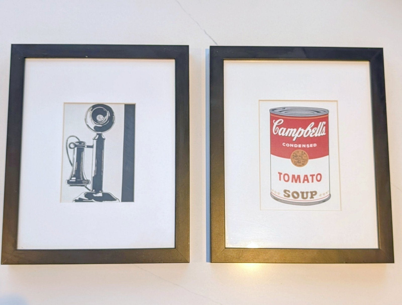 Warhol Prints - Ingelijst door G&C - 22,5 x 27,5 cm, Ophalen of Verzenden, Papier/karton, Achter glas, Figuren