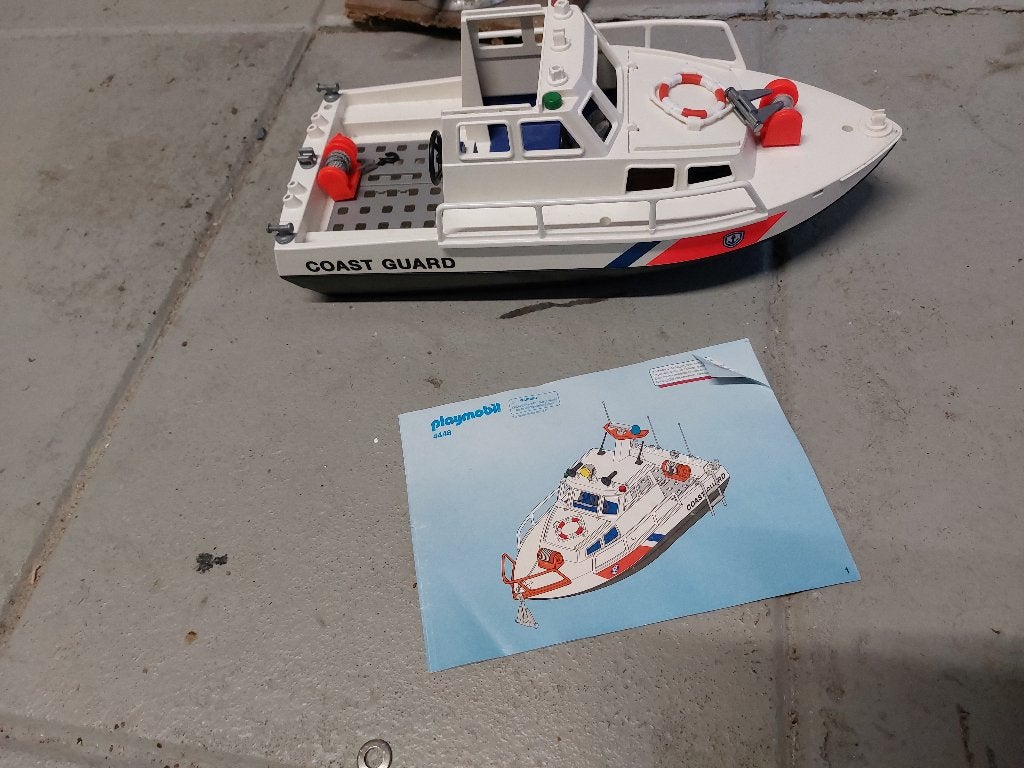 1 playmobil speedboot, Ophalen of Verzenden, Gebruikt