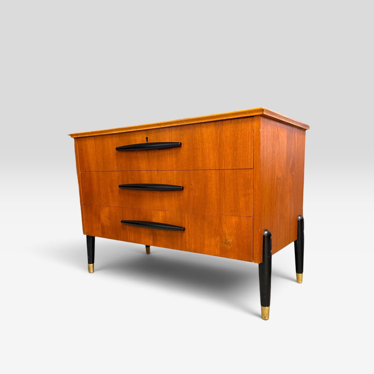 Mooie vintage ladekast van Bröderna Gustafssons uit Markaryd, Bröderna Gustafssons, Teakhout, ?, Zo goed als nieuw