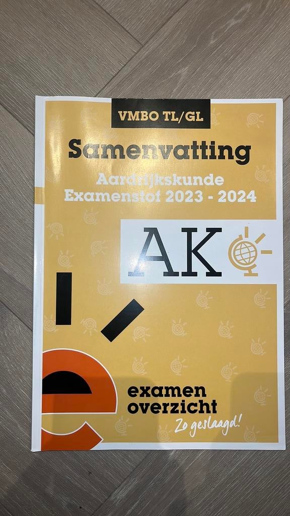 Samenvatting Examenstof Aardrijkskunde VMBO TL/GL, Ophalen of Verzenden, Nederlands, Overige niveaus, ExamenOverzicht