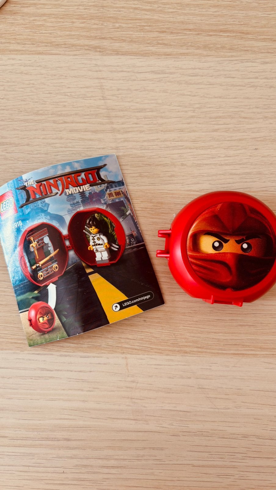 Lego Ninjago Movie Pod met Jay minifiguur en boekje, Ophalen, Gebruikt, Lego, Minifiguur