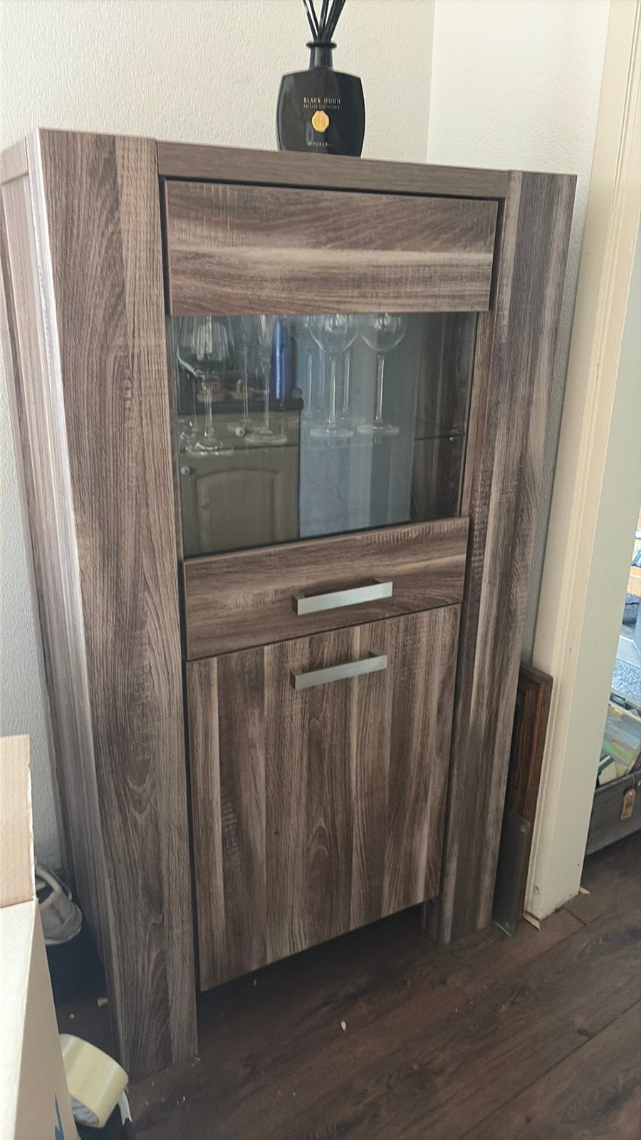 vintrinekast Stone, Huis en Inrichting, Ophalen, Gebruikt, 50 tot 100 cm, Minder dan 100 cm