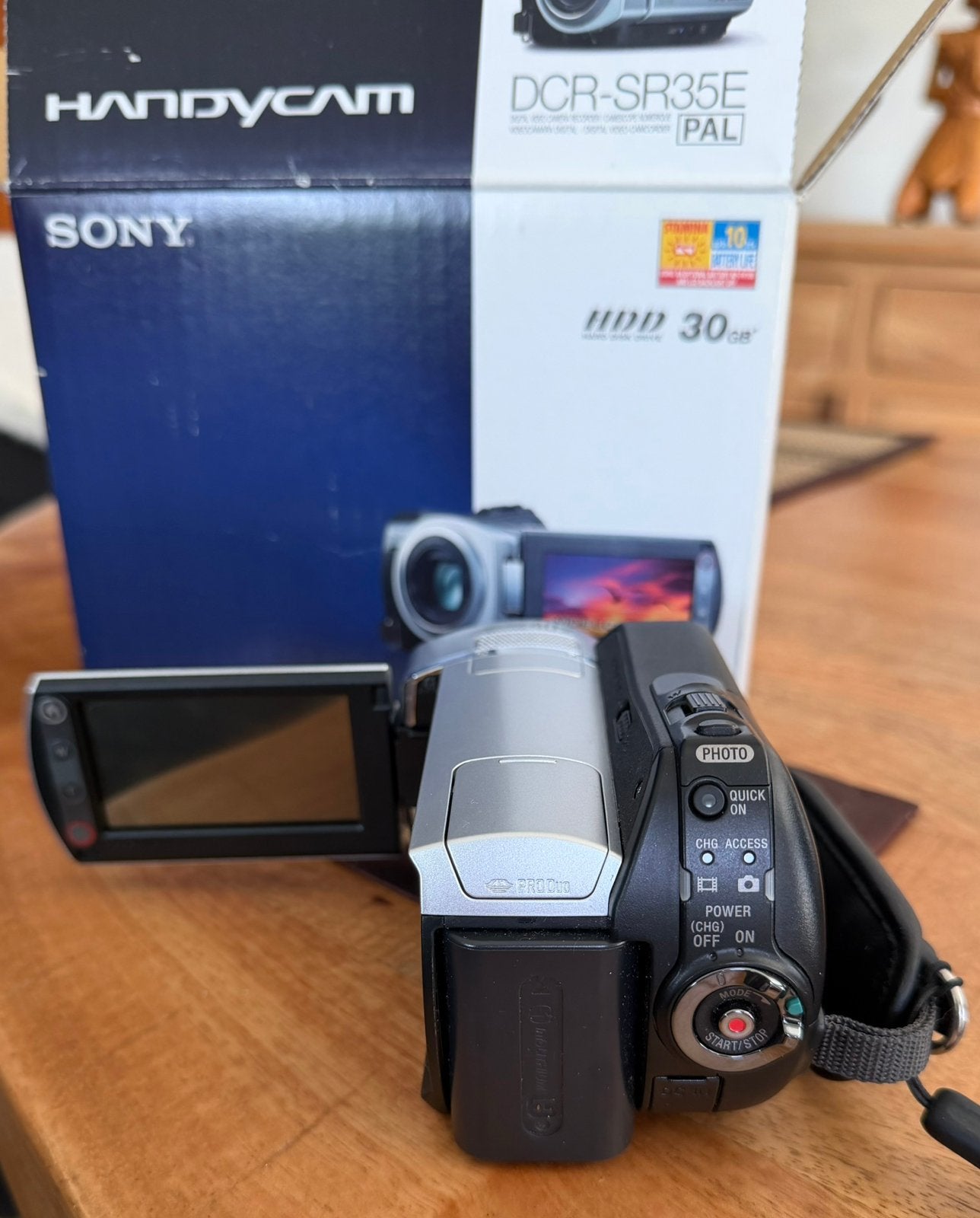 Sony Handycam DCR-SR35E, Ophalen, Harde schijf, 20x of meer, Zo goed als nieuw
