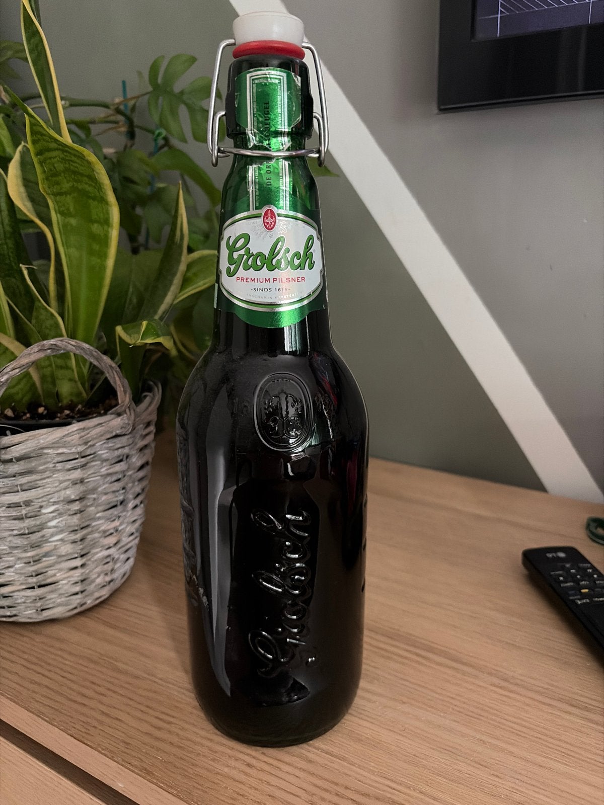 Grolsch Premium Pilsner 1.5L Beugelfles (seal gebroken), Ophalen of Verzenden, Gebruikt, Flesje(s), Grolsch