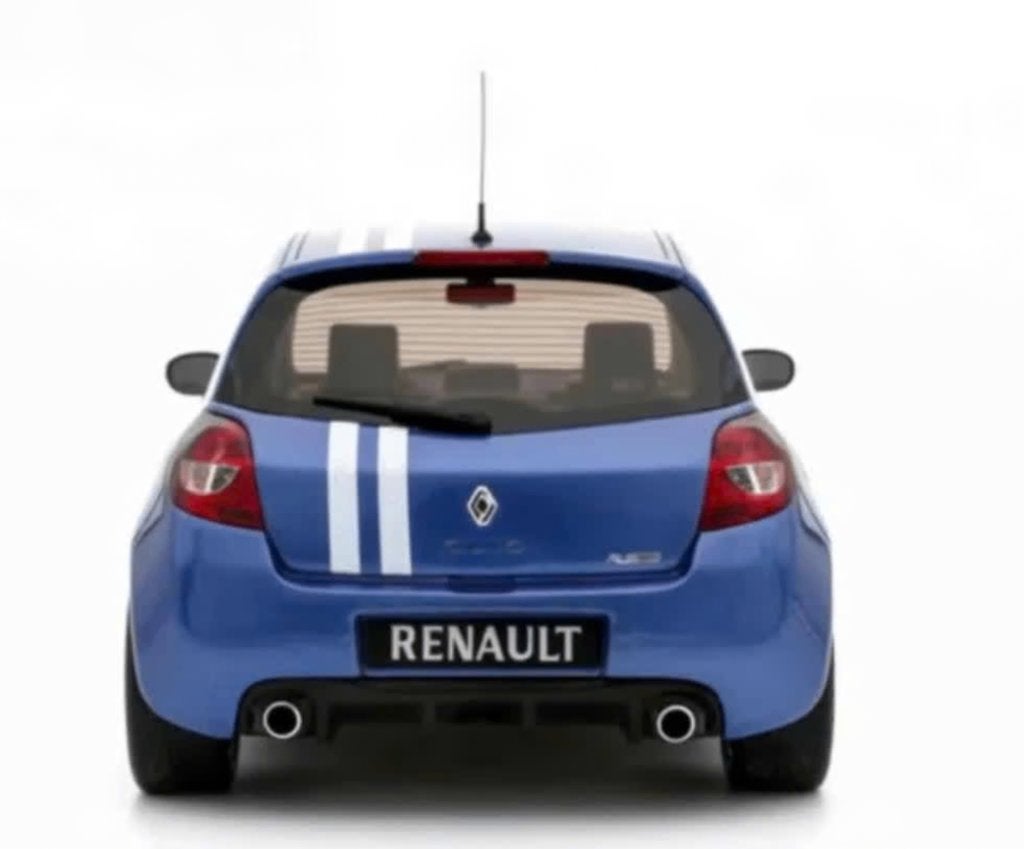 RENAULT CLIO 3 RS GORDINI BLAUW 2012 schaal 1/18 OTTO OT972, Verzenden, Nieuw, Auto, OttOMobile