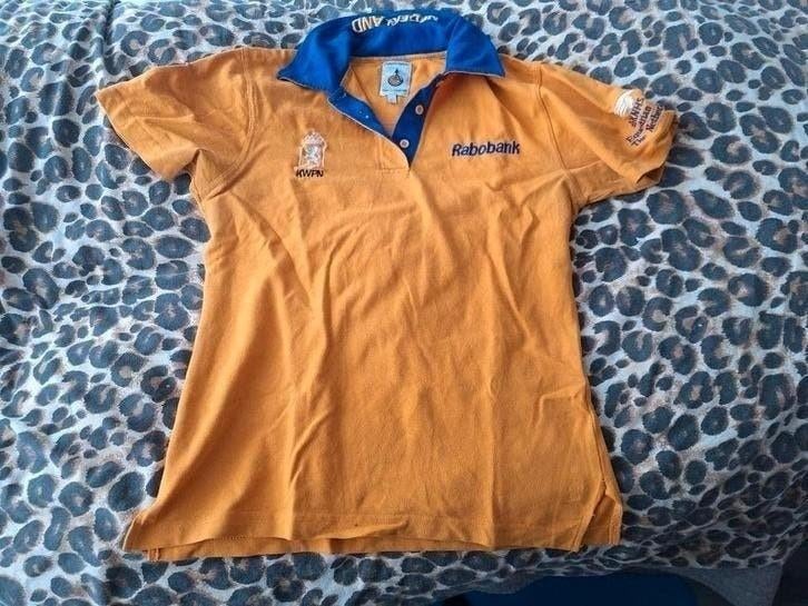 KWPN rabobank knhs polo shirt & jas dekje set, Dieren en Toebehoren, Paardrijkleding, Ophalen of Verzenden, Gebruikt, Dames, Bovenkleding