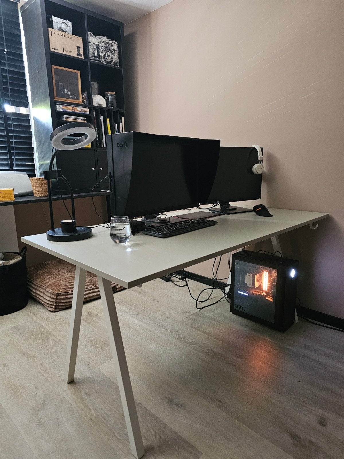 IKEA TROTTEN Bureau/Vergadertafel 160x80x75 cm, Ophalen, Zo goed als nieuw