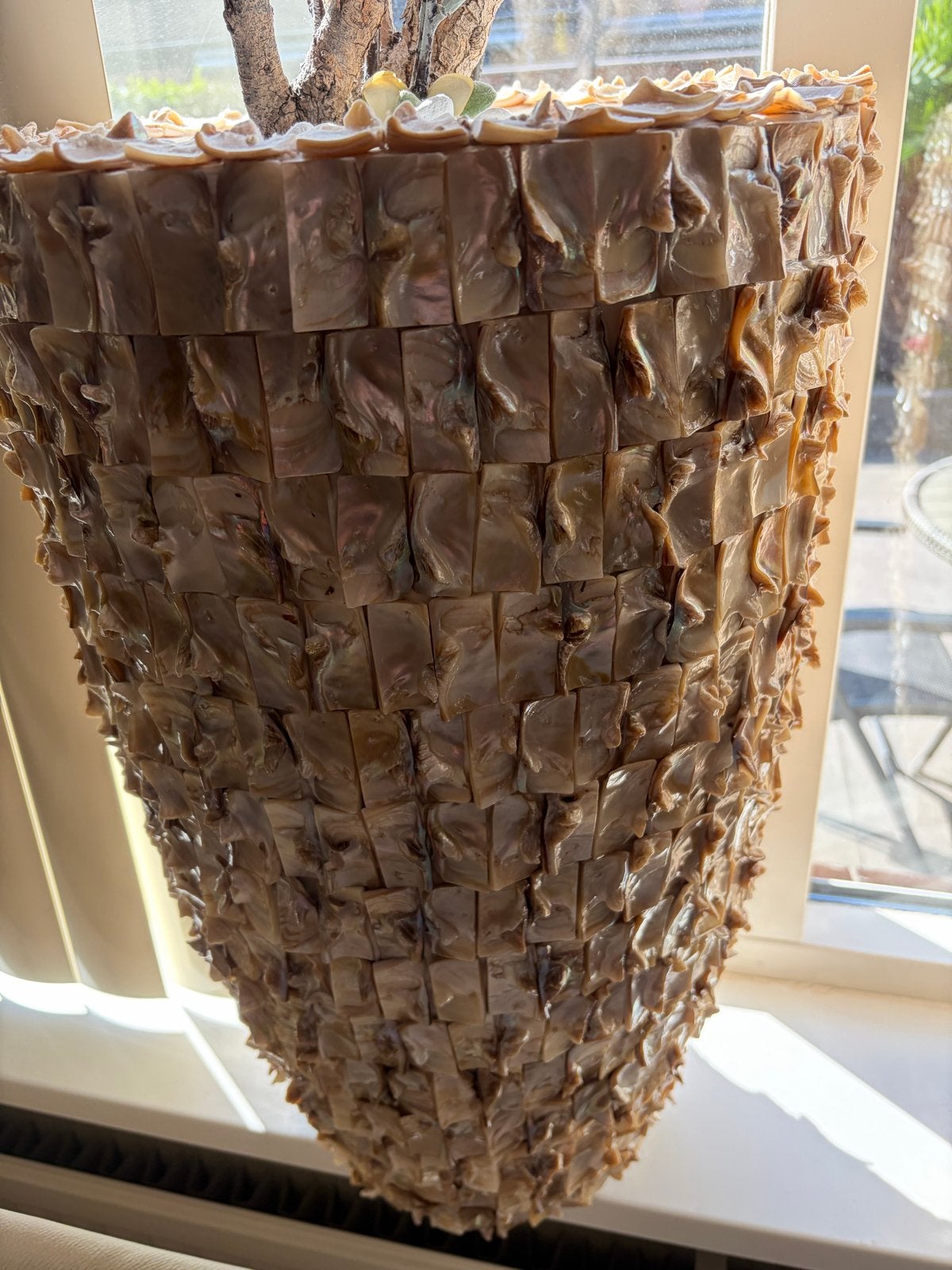Set van 2 decoratieve vazen met kunstbloemen, Huis en Inrichting, Woonaccessoires | Vazen, Ophalen, Overige materialen, Gebruikt