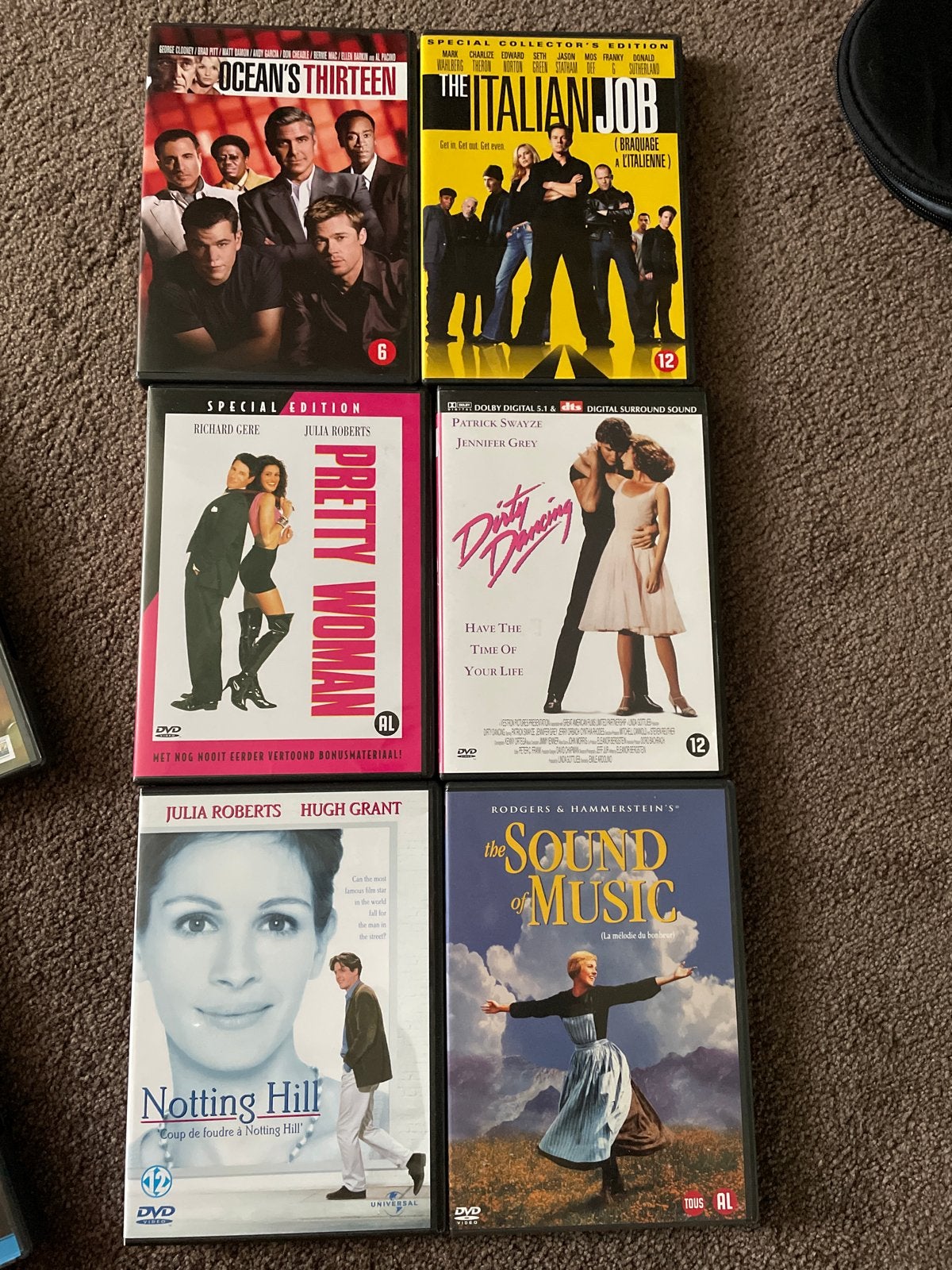 DVD Collectie: Ocean's Thirteen, Italian Job, Pretty Woman,, Nederlands, Ophalen of Verzenden, Vanaf 12 jaar, Inclusief doosje
