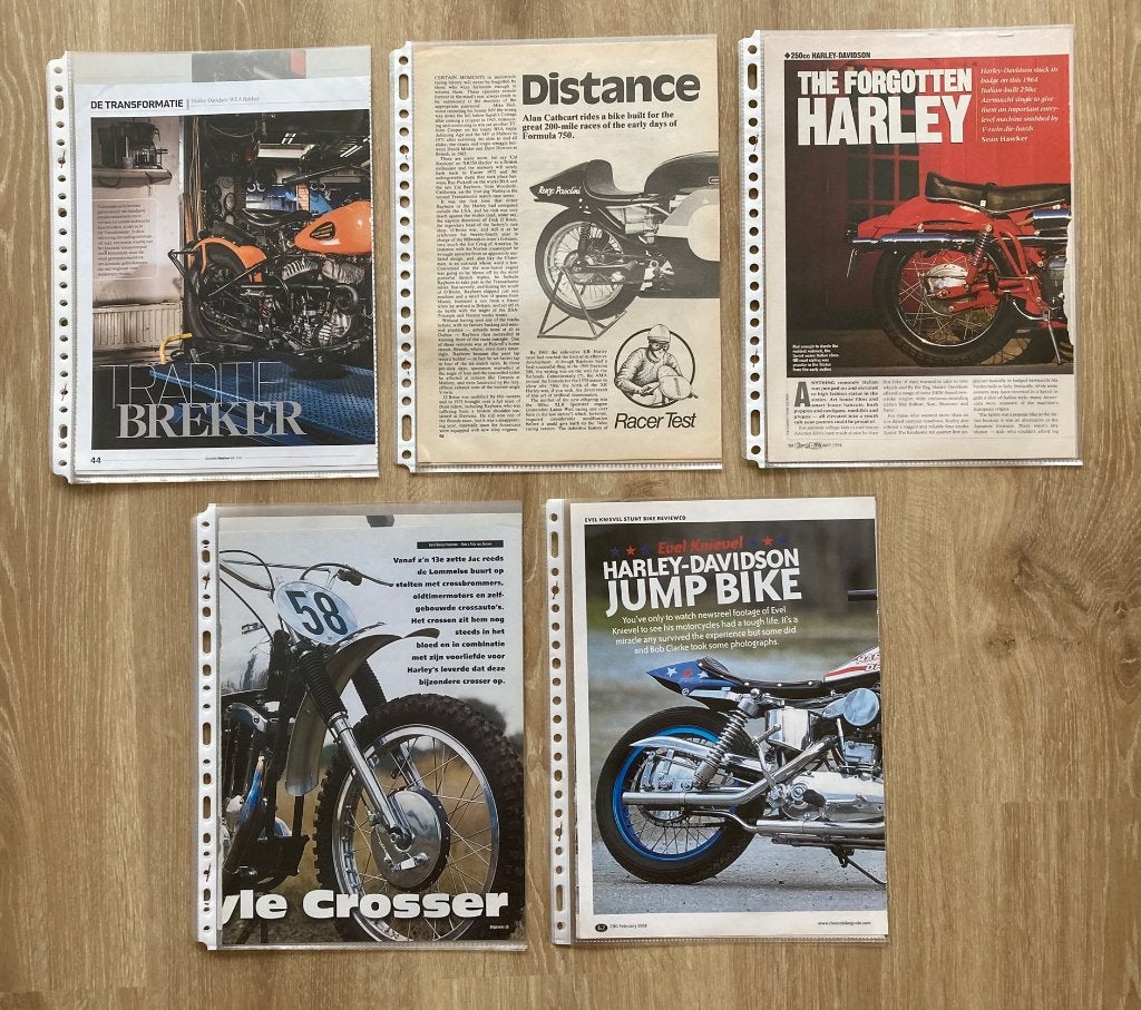 Map met documentatie over HARLEY - DAVIDSON Motoren, Verzenden, Harley-Davidson of Buell