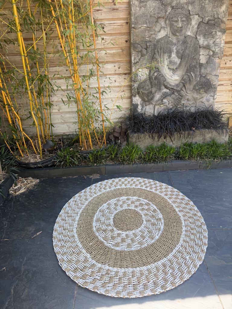 Boho Ibiza kleed Bali Indonesie rond 120 cm handwerk, Verburgt Vintage, Boho Ibiza Bali Indonesie, Rond, Nieuw