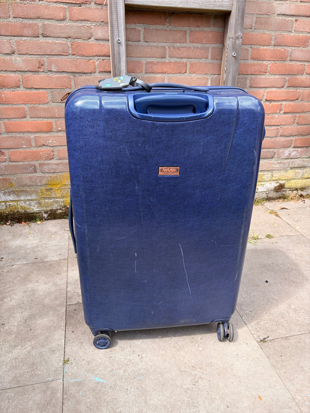SuitSuit Koffer Blauw - Ruime Reiskoffer met Wieltjes, Ophalen, 30 cm of meer, Gebruikt, Blauw