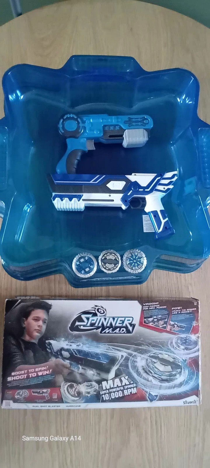 Spinner M.A.D. speelset met blasters en arena, Ophalen of Verzenden, Zo goed als nieuw, Jongen of Meisje