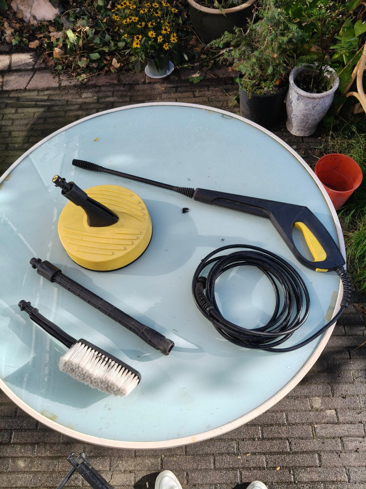 Kärcher hogedruk spuit lans, borstel en meer, Ophalen of Verzenden, Tuinslang