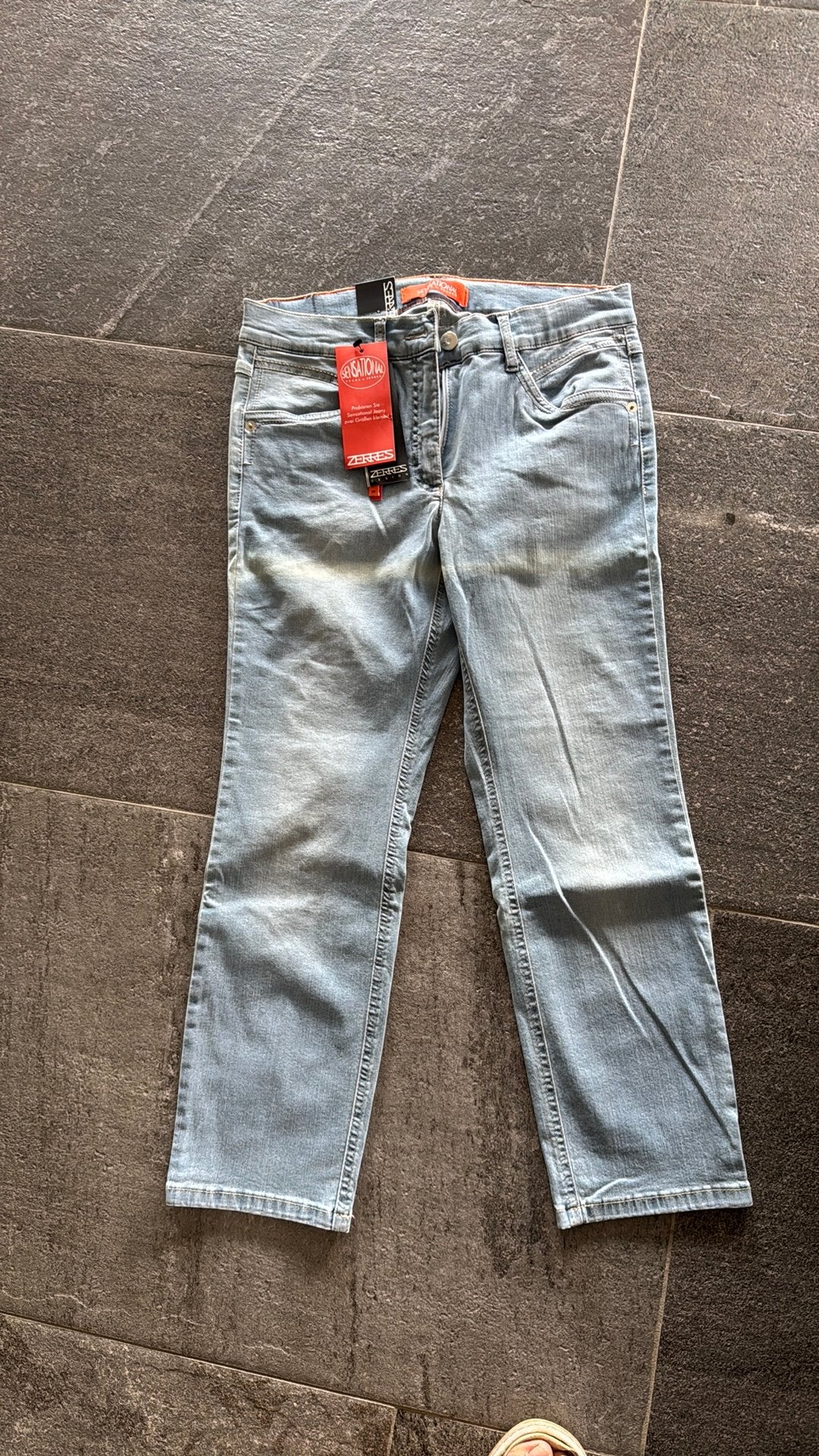 Nieuw met kaartjes zerres sensational 36 7/8 zie omsch model, Ophalen of Verzenden, Zo goed als nieuw, Blauw, W30 - W32 (confectie 38/40)