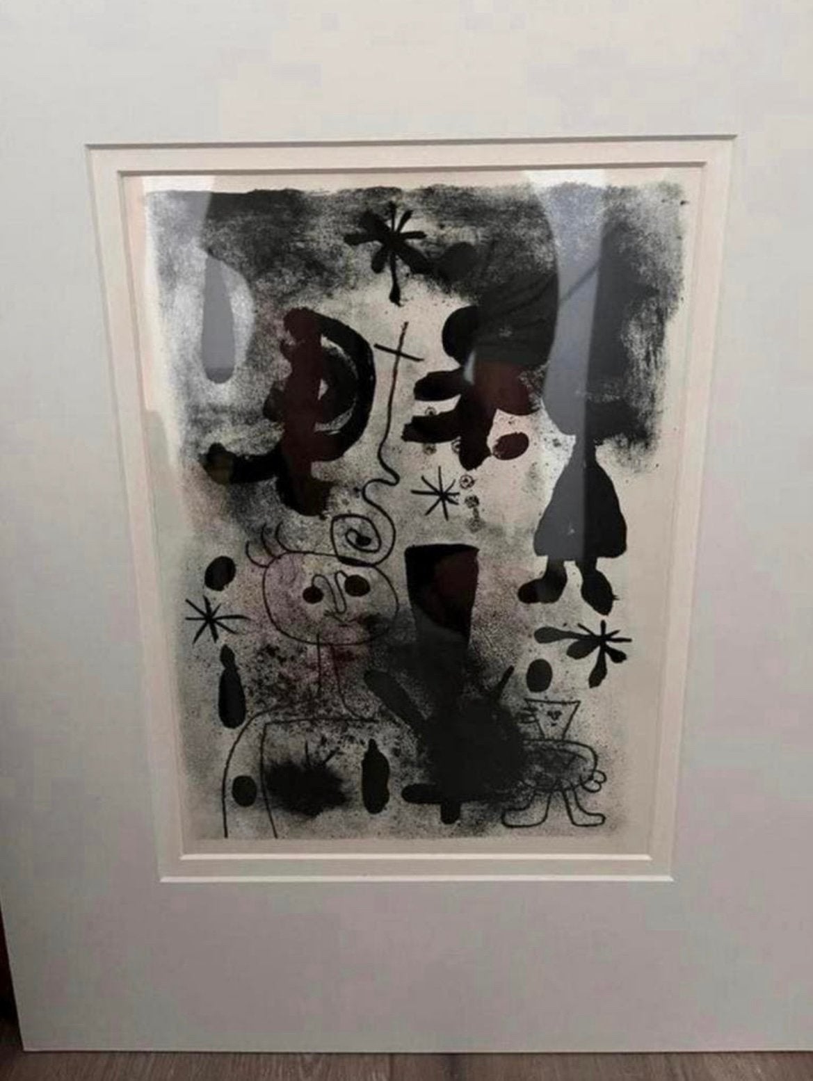 Joan Miro 1893-1983 / Mooie Litho 43x53 cm., Antiek en Kunst, Origineel, Ophalen of Verzenden, Abstract, Lithografie