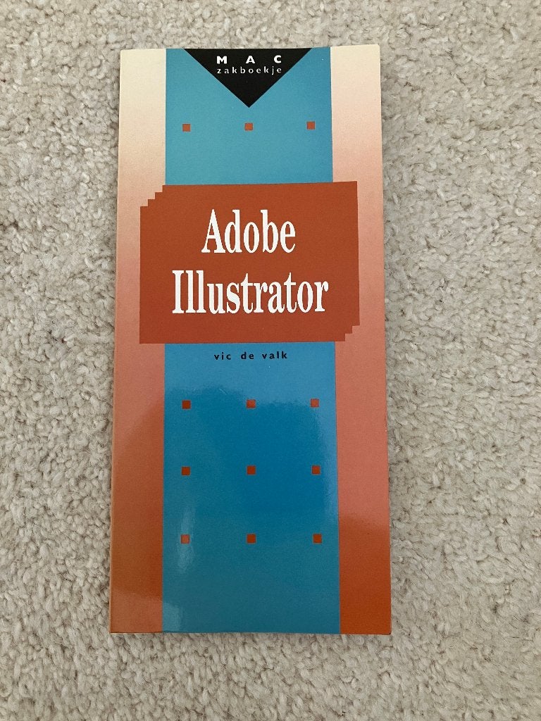 Mac zakboekje adobe illustrator, Ophalen of Verzenden, Zo goed als nieuw, Software, Vic de Valk