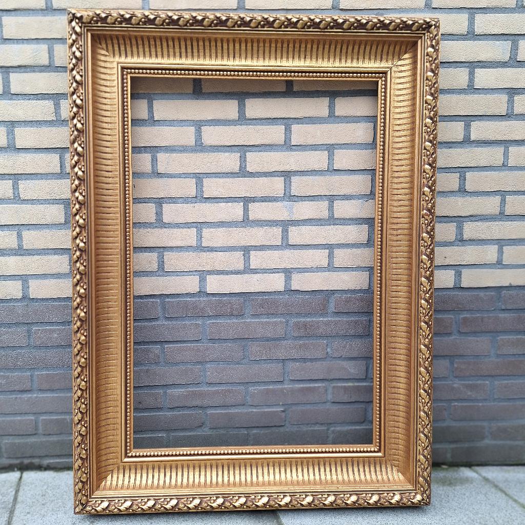 Prachtige gave klassieke schilderijlijst voor 90 x 60 cm, Huis en Inrichting, Woonaccessoires | Lijsten, Ophalen, Zo goed als nieuw