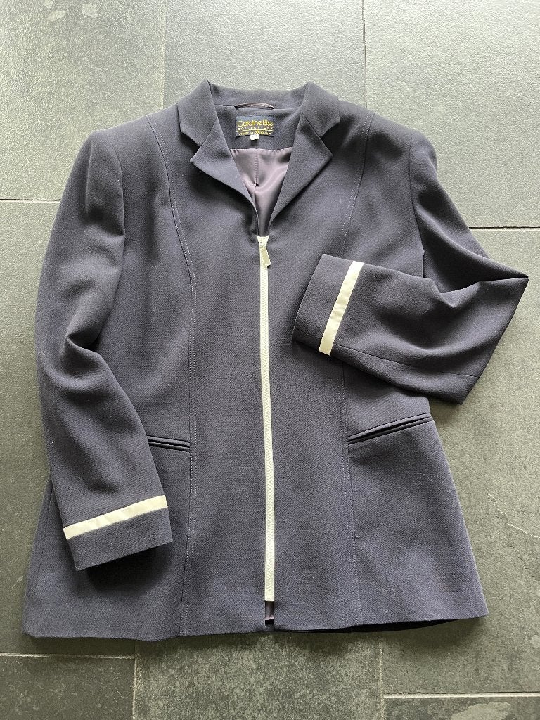 beautiful classic navy Caroline Biss blazer, Blauw, Maat 42/44 (L), Ophalen of Verzenden, Zo goed als nieuw