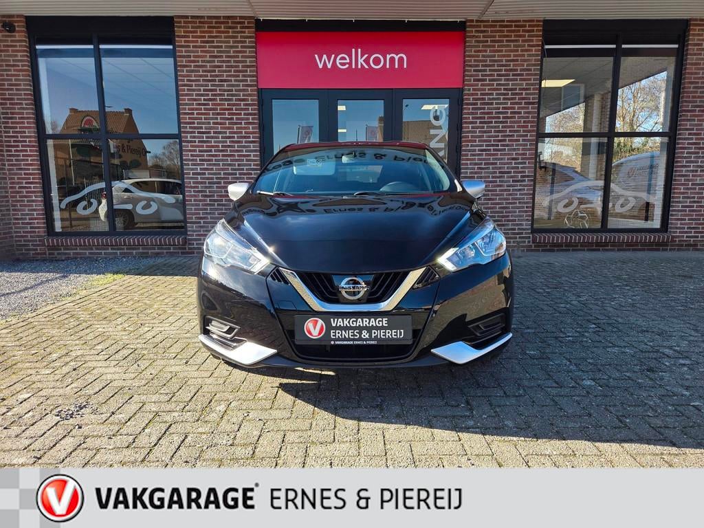 Nissan Micra 1.0L Acenta * Garantie mogelijk tot 28-09-2027, Auto's, Stof, Gebruikt, Zwart, Handgeschakeld