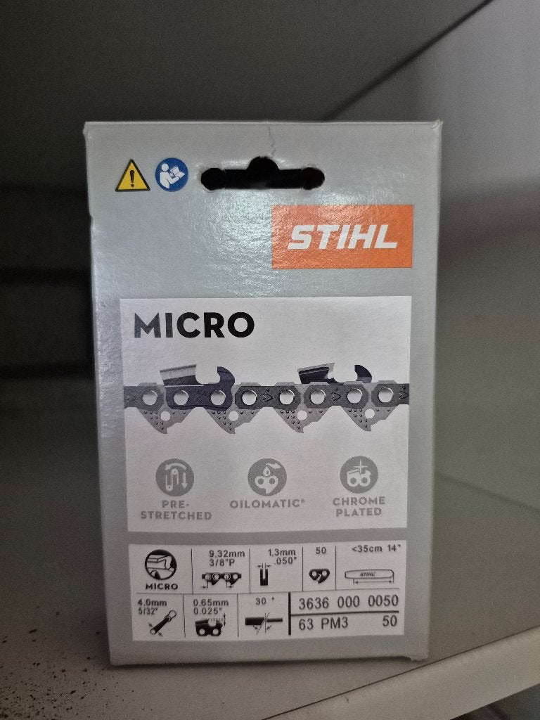Stihl Micro Zaagketting 3/8"P .050" 50 schakels, Ophalen of Verzenden, Nieuw, Overige soorten, Stihl