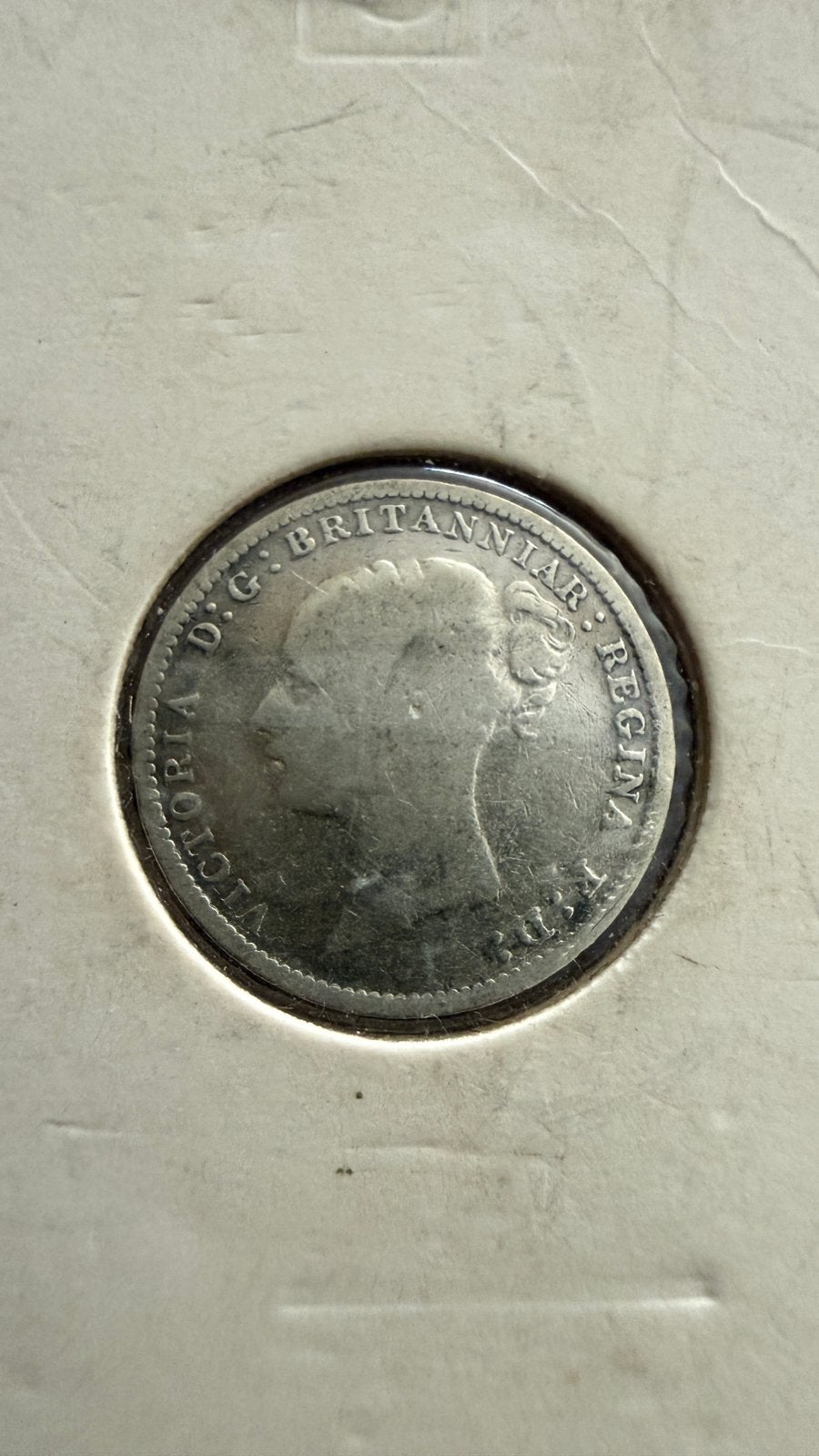 1886 Great Britain Silver 3 Pence, Verzenden, Overige landen