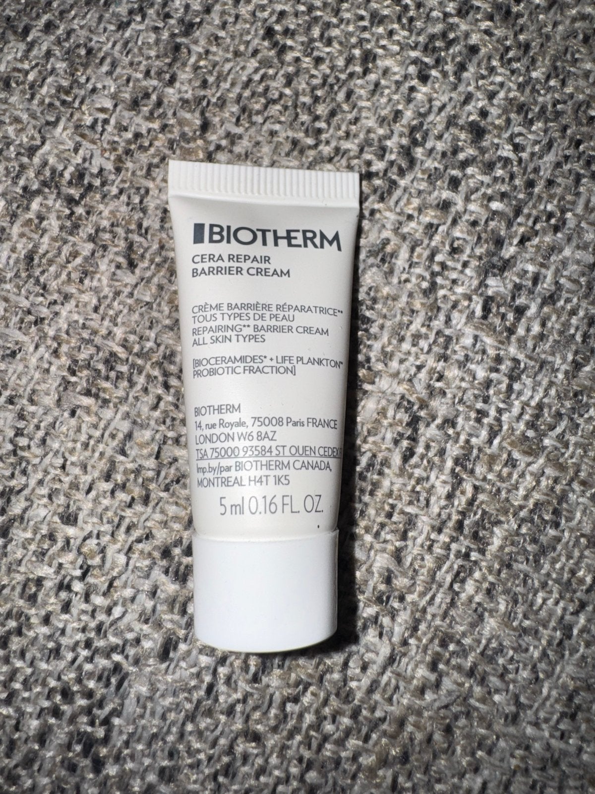 Biotherm Cera Repair Barrier Cream - 5 ml sample, Ophalen of Verzenden, Nieuw, Gehele gezicht, Verzorging
