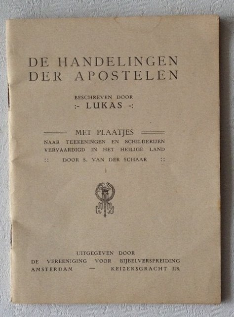 Boekje- De Handelingen Der Apostelen - Beschreven door LUKAS, Ophalen of Verzenden, Gelezen, Christendom | Protestants