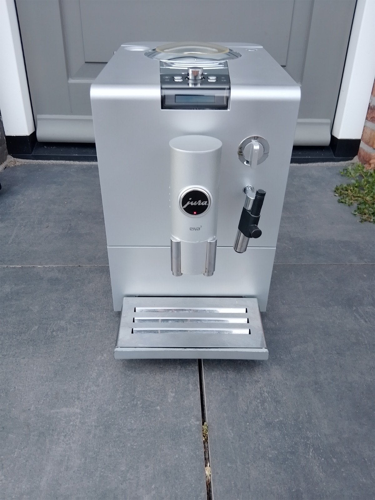 Jura ENA 7 zwart met onderhoudsbeurt, Gebruikt, Koffiemachine, Ophalen of Verzenden, Gemalen koffie