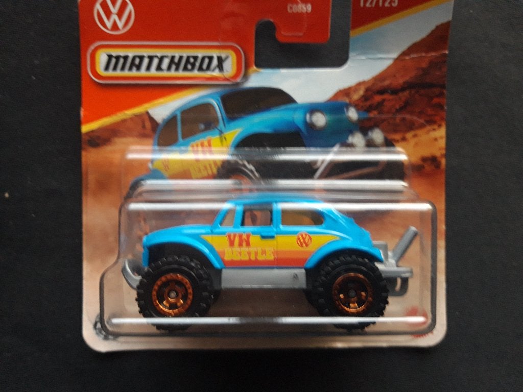 Matchbox VW Beetle 4x4 blauw - Nieuw in blister op kaart, Ophalen of Verzenden, Nieuw, Auto