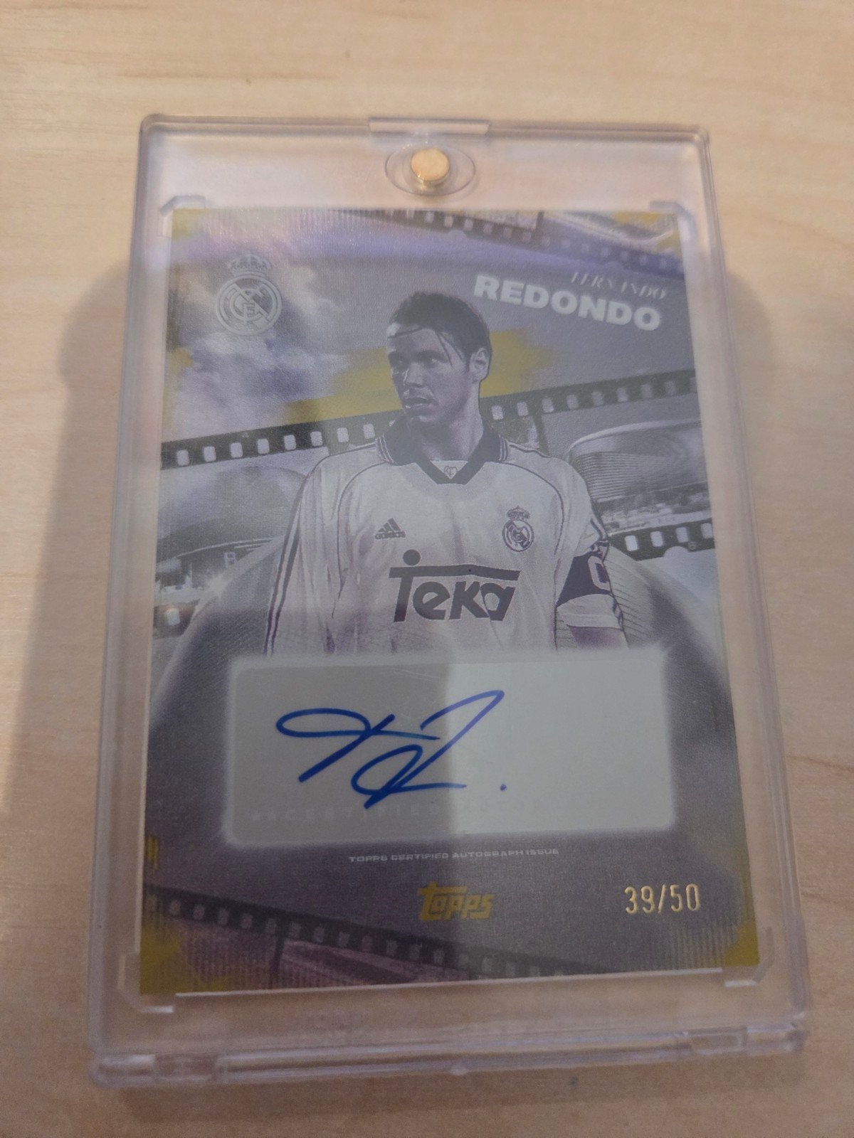 Los Blancos Fernando Redondo autograph /50, Ophalen of Verzenden, Plaatje