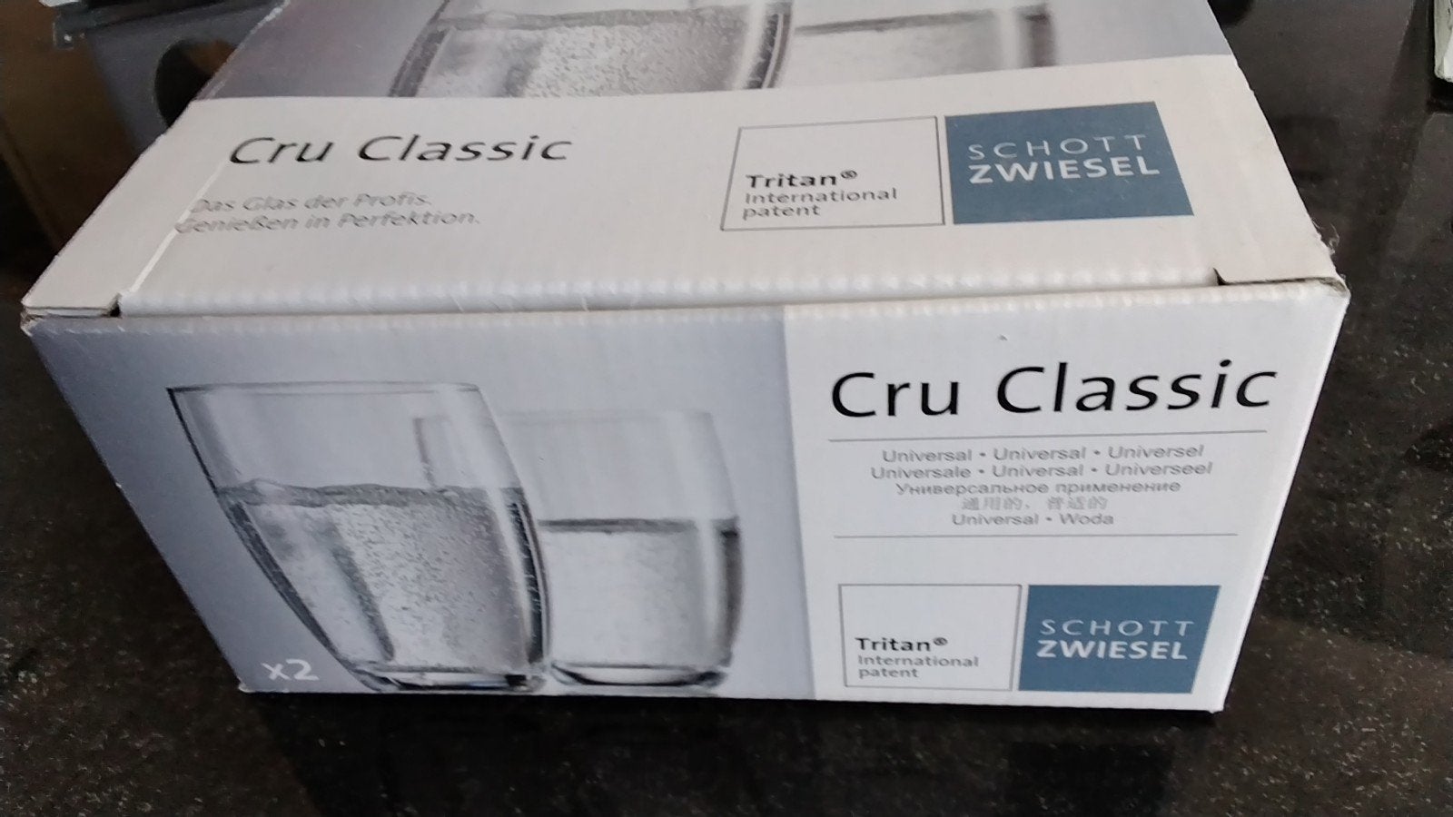 2 Schott Zwiesel Cru Classic waterglazen, Ophalen