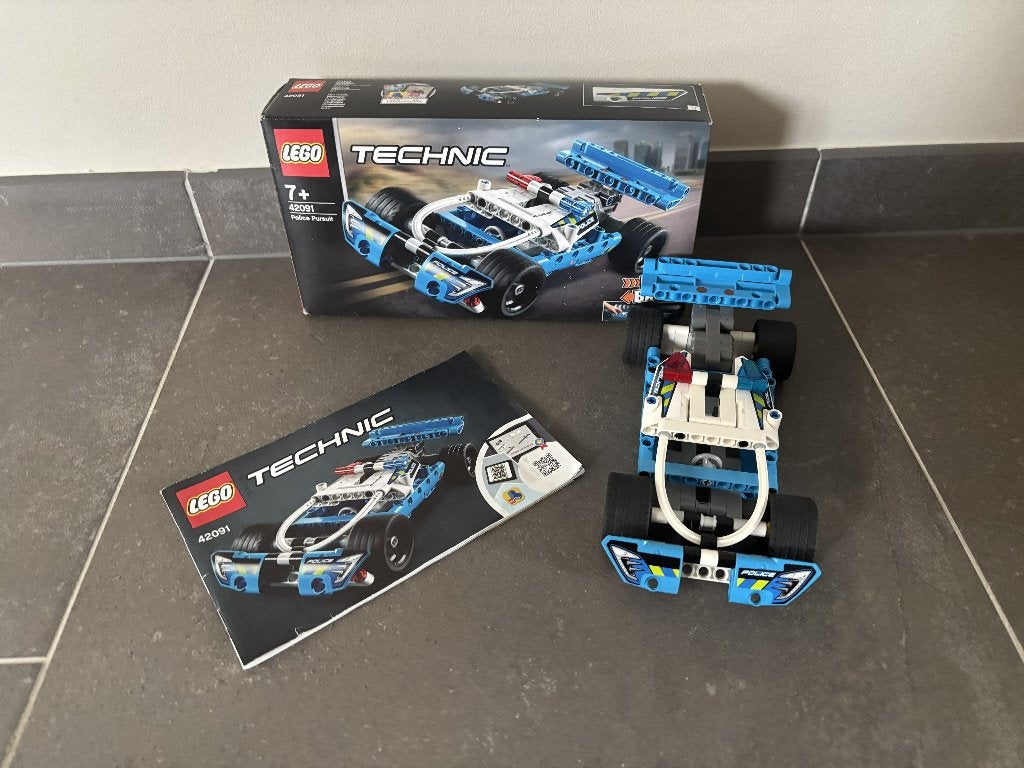 Lego Technic 42091 Police Pursuit, Kinderen en Baby's, Speelgoed | Duplo en Lego, Compleet, Lego, Ophalen of Verzenden, Zo goed als nieuw