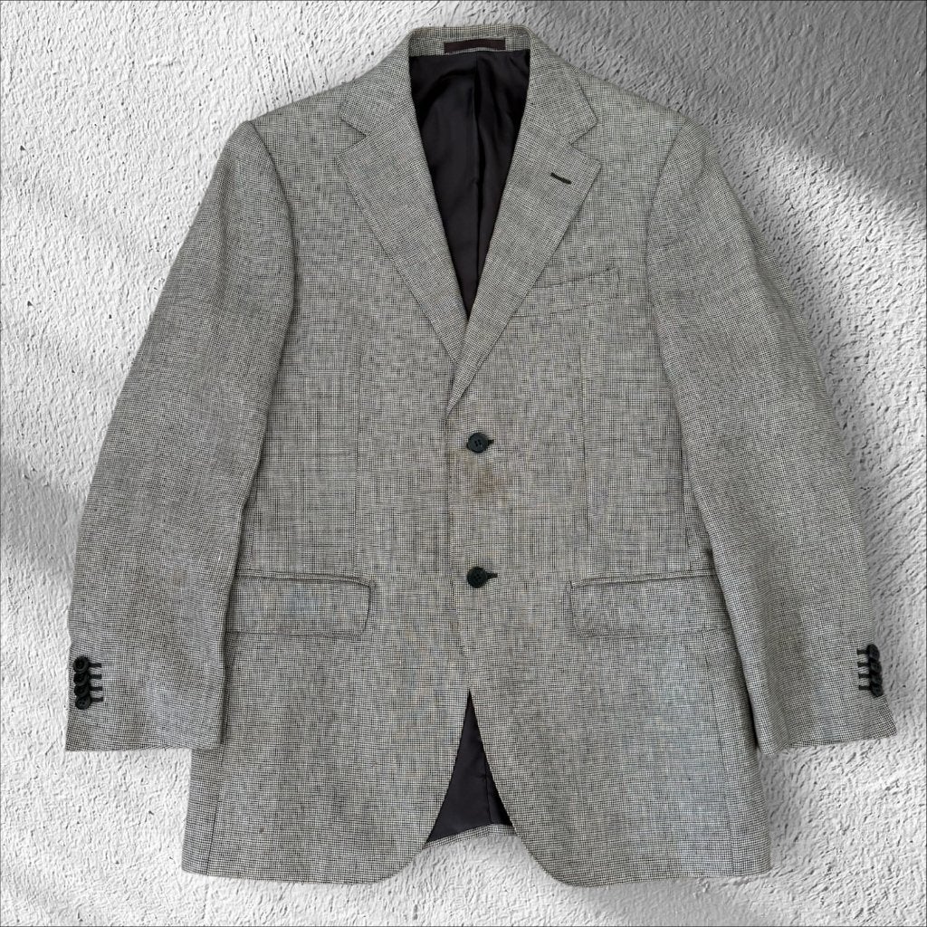 Suitsupply 100% Linnen Colbert Beige/Taupe – Maat 48, Maat 48/50 (M), Beige, Ophalen of Verzenden, Zo goed als nieuw