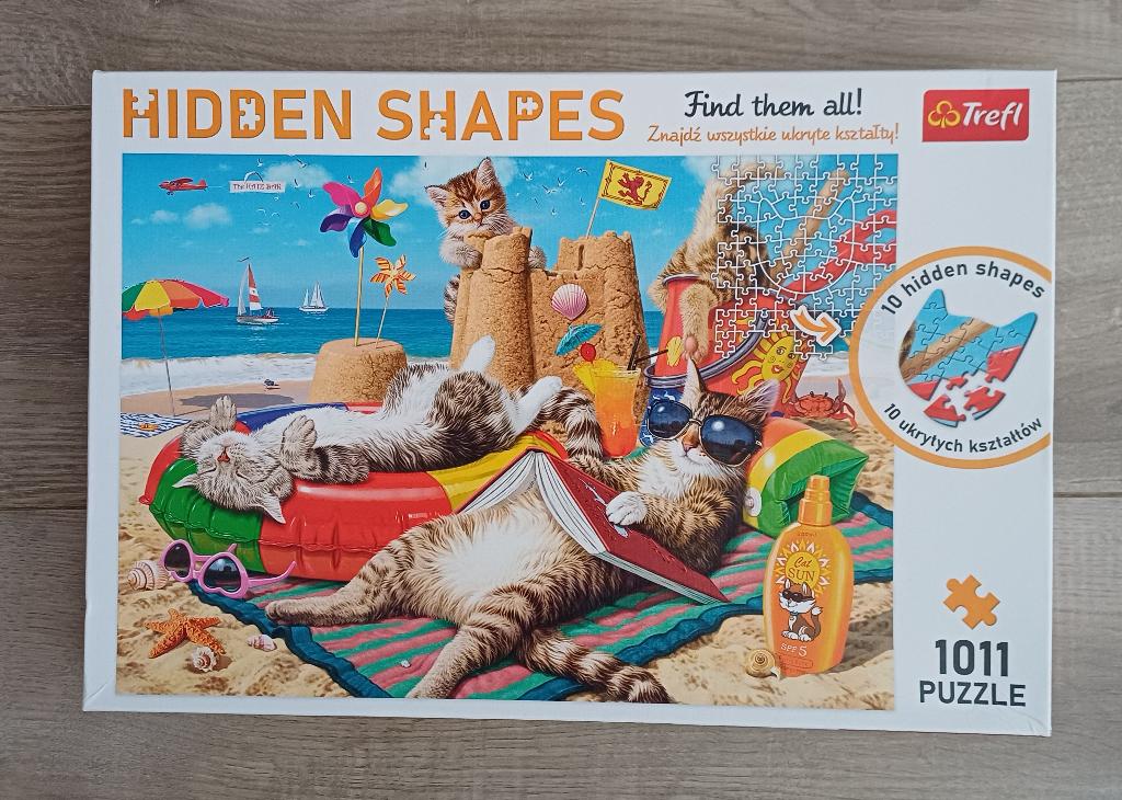 Trefl puzzel Hidden Shapes, Ophalen of Verzenden, 500 t/m 1500 stukjes, Zo goed als nieuw, Legpuzzel