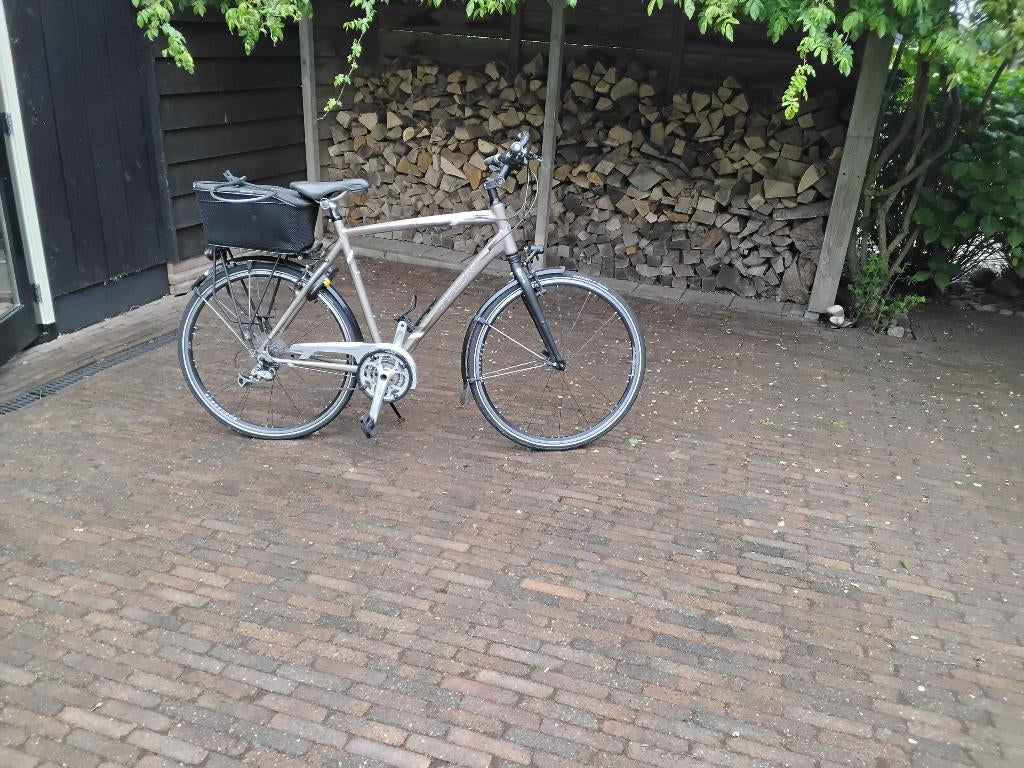 Tourfiets, Fietsen en Brommers, Fietsen | Heren | Sportfietsen en Toerfietsen, 10 tot 15 versnellingen, Velgrem, 53 tot 57 cm