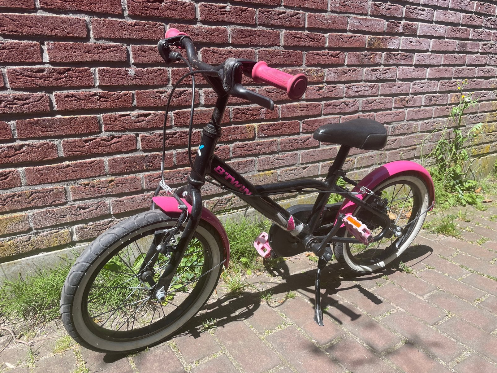 Btwin spy hero girl 500 16 inch, Fietsen en Brommers, Fietsen | Meisjes, Ophalen, Gebruikt, 16 inch, Handrem