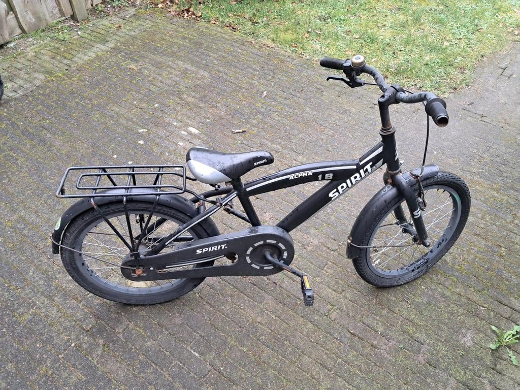 Spirit Alpha 18 Inch kinderfiets, Ophalen, Gebruikt, 18 inch, Handrem
