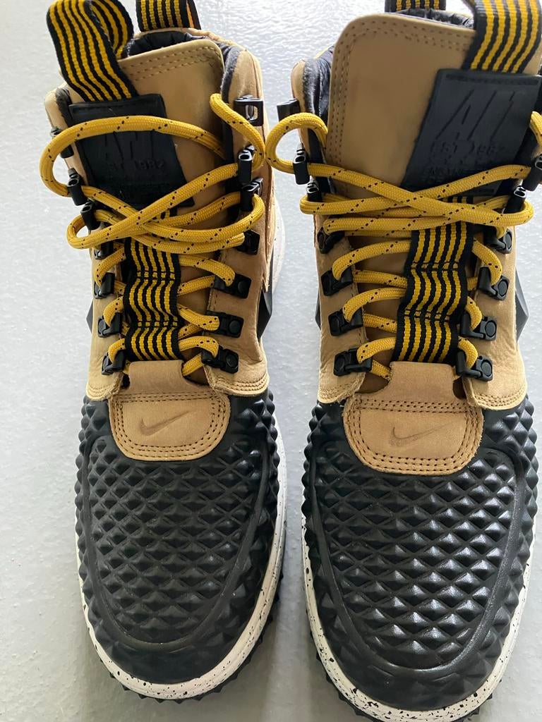 Nike Air Force 1 Duckboot - Bruin/Zwart, Ophalen, Bruin, Boots, Nieuw