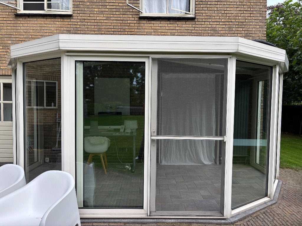 Prachtige 8-hoekige serre 500 x 245 cm, Ophalen, Gebruikt, Serre