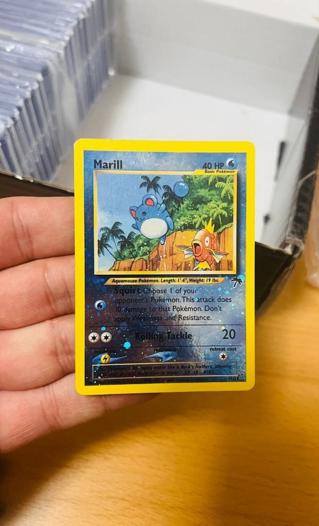 Marill 11/18 Reverse Holo Southern Islands Pokemon, Verzenden, Zo goed als nieuw, Losse kaart, Foil