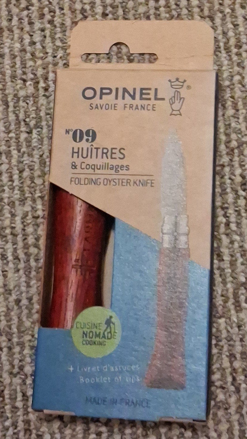 Opinel Oestermes '09 Huitres - Nieuw in verpakking, Overige typen, Verzenden, Hout, Nieuw