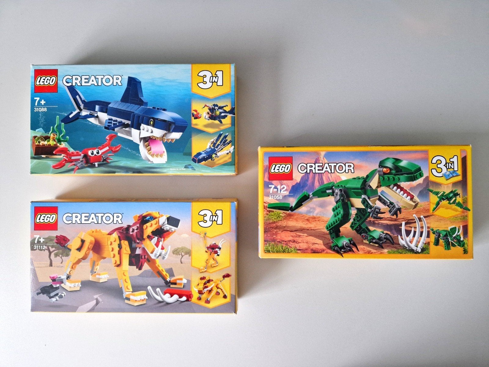 LEGO Creator 3in1 | #31058 #31088 #31112, Gebruikt, Lego, Ophalen of Verzenden, Meerdere sets