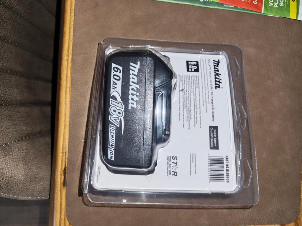 Makita accu 6.0 Ah 18V, Verzenden
