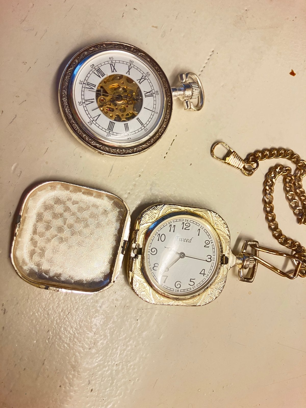 Set van 2  zakhorloges, Overige merken, Overige materialen, Zakhorloge, Ophalen of Verzenden