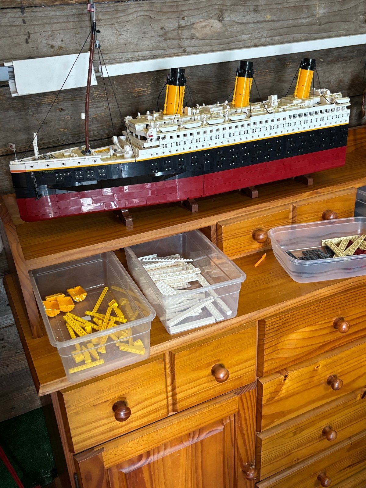 Indrukwekkend Titanic Bouwstenen Model - 1.35m lang, 9090 st, Ophalen, Zo goed als nieuw, Overige merken