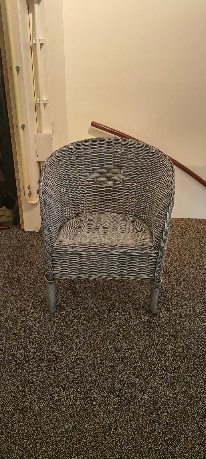 Grijze rotan kinderstoel , gebruikt, Ophalen, Gebruikt, Riet of Rotan, Rotan