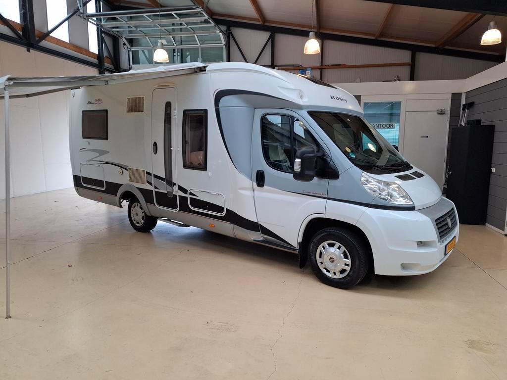 2009 Hobby Toskana Excl 650 130PK Fransbed 2x Airco 139486Km, Ringverwarming, Fiat, Bedrijf, Hagelvast dak